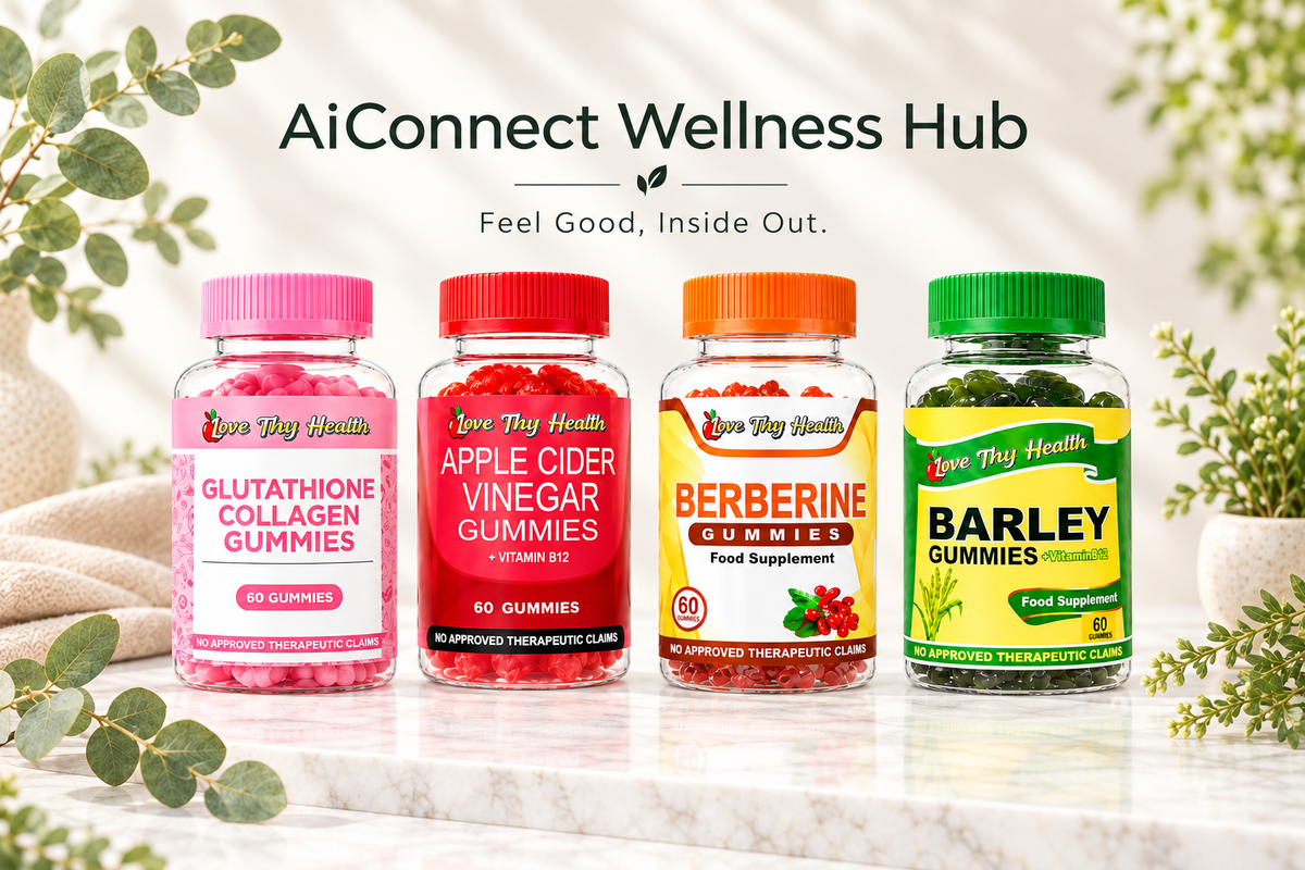 AiConnect Wellness Hub Hero Banner with Tagline